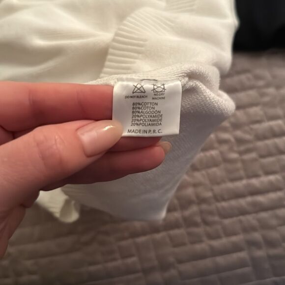 White knit crop top size S - Picture 4 of 7